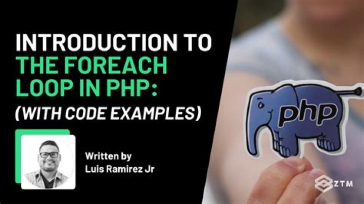 What is a foreach loop in PHP?
