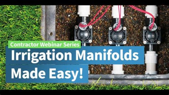 What is a manifold for a sprinkler system?