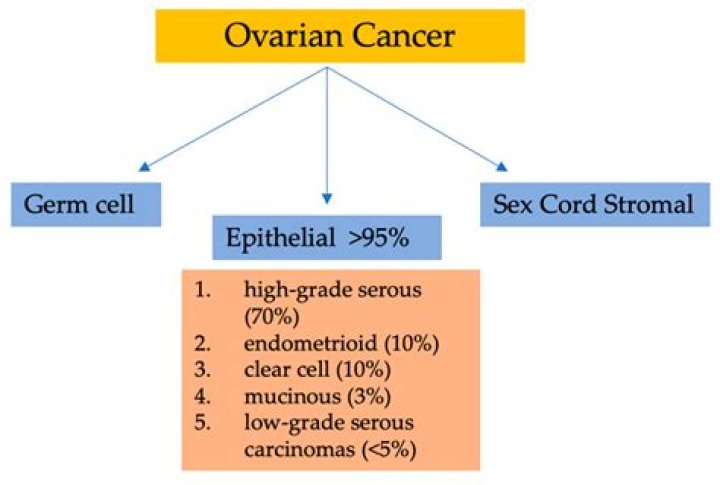 What is a normal cancer marker for ovarian cancer?