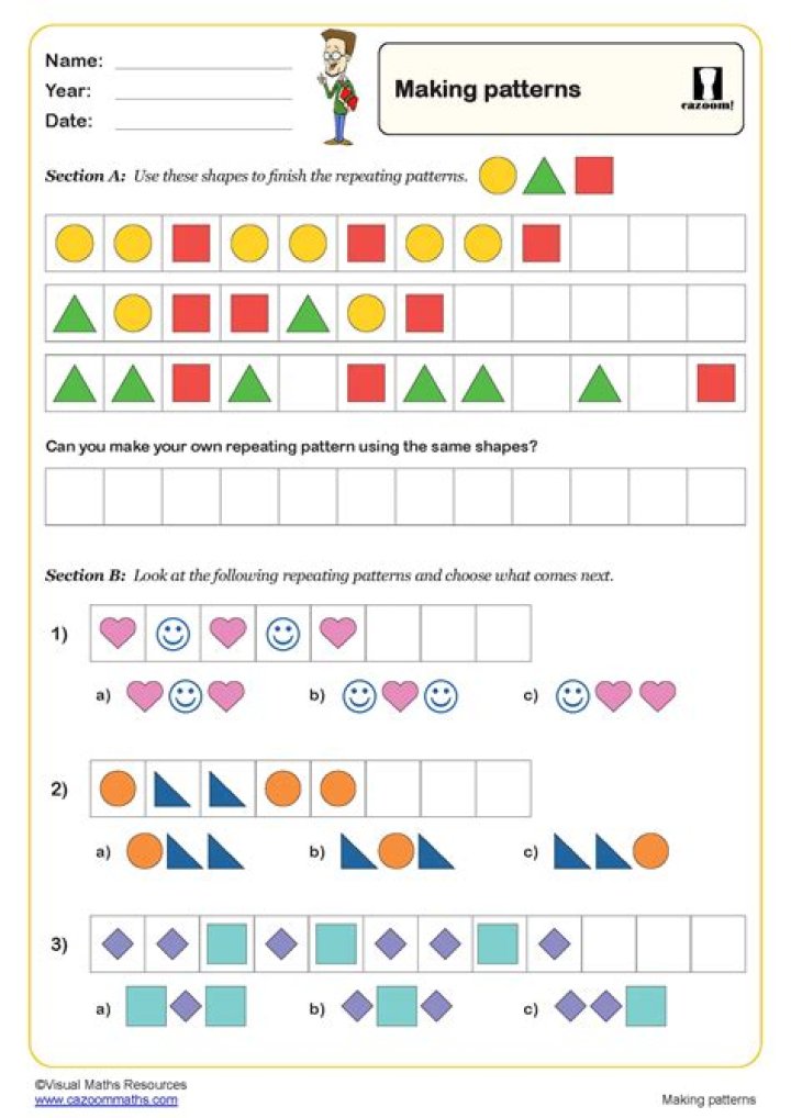 What is a pattern worksheets?