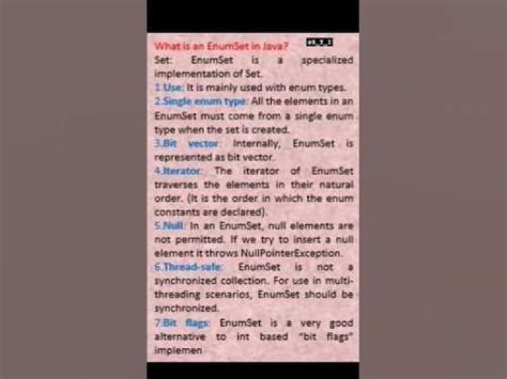 What is an EnumSet in Java?