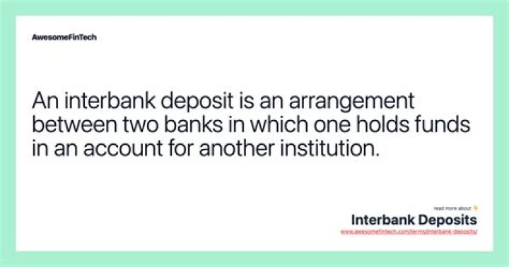 What is an interbank account?