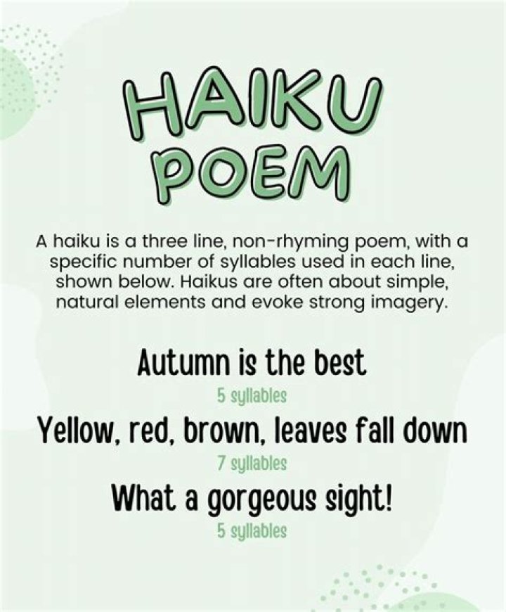 What is haiku poetry?