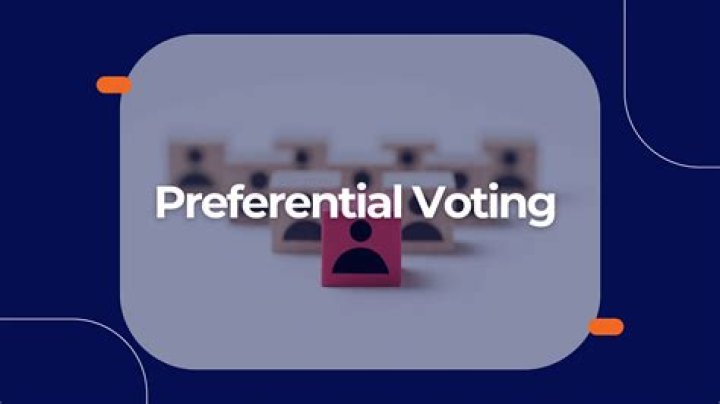 What is meant by preferential voting?