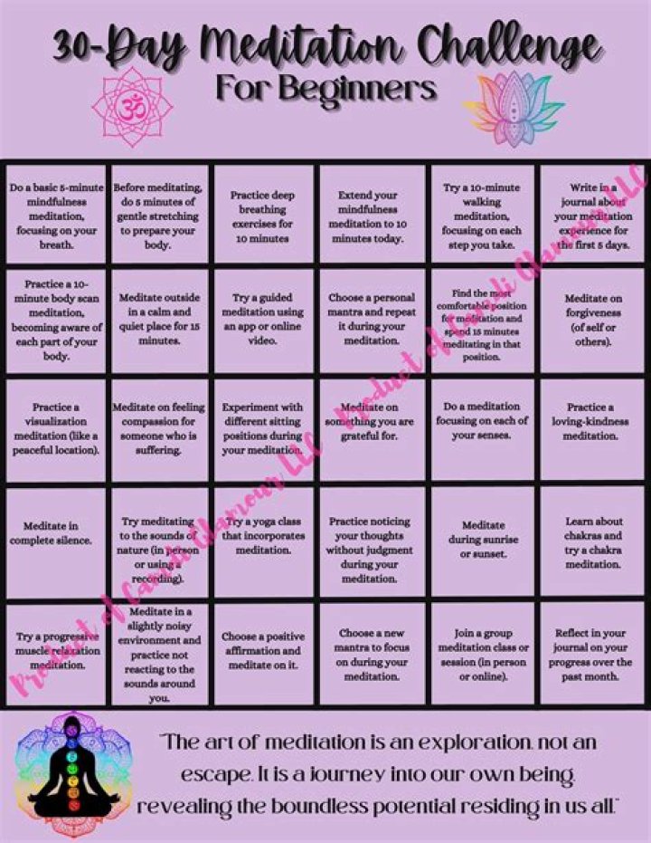 What is the 21 day meditation challenge?