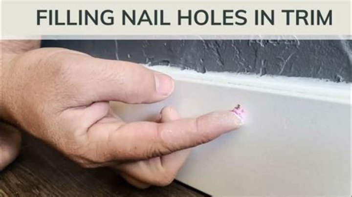 What is the best nail hole filler for PVC trim?