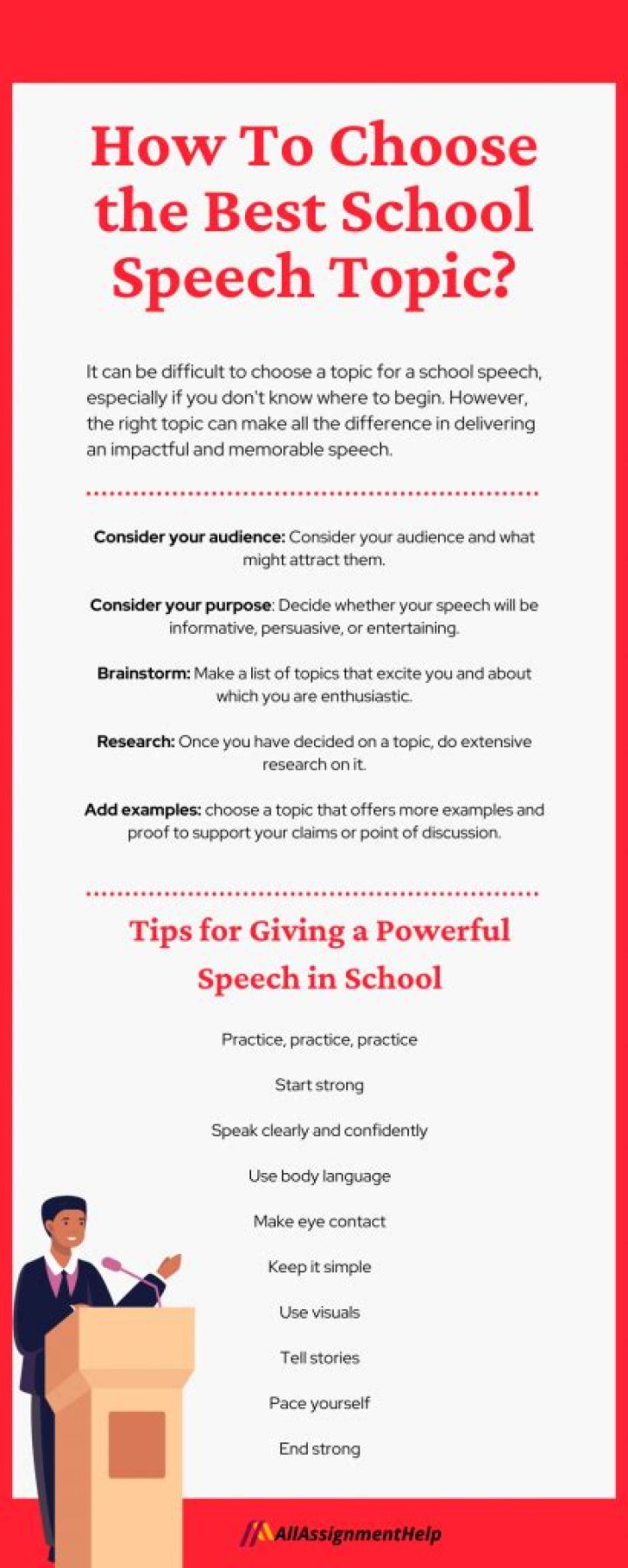 What is the best topic for speech in school?
