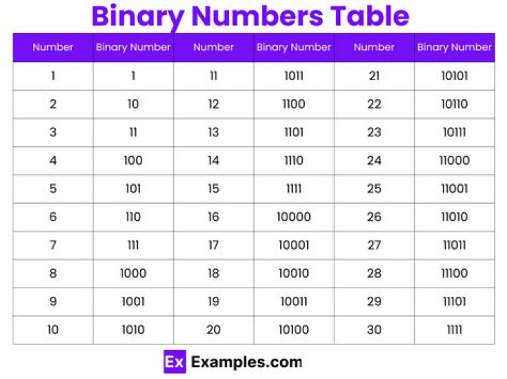 What is the binary of 1000?