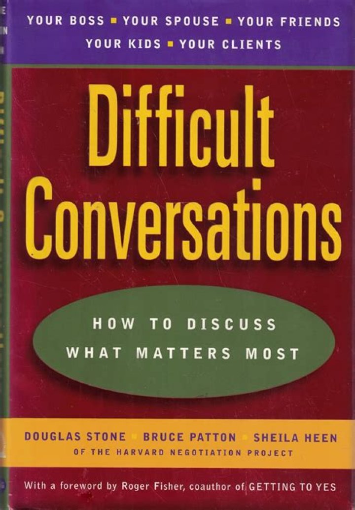 What is the book Difficult Conversations about?