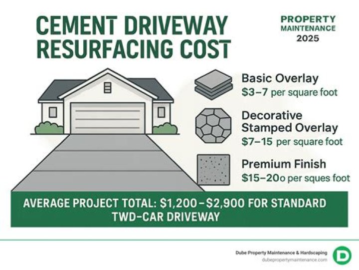 What is the cost to resurface a driveway?