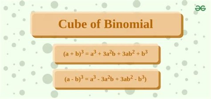What is the cube of a binomial?