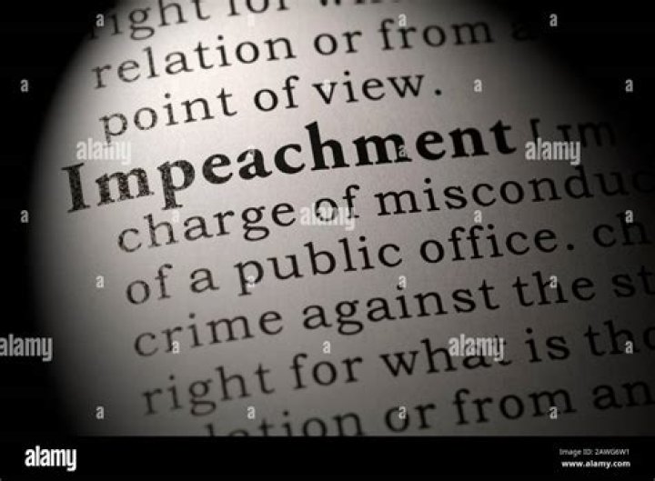 What is the exact definition of impeachment?