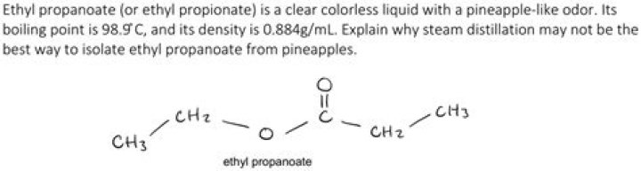 What is the formula of ethyl propionate?