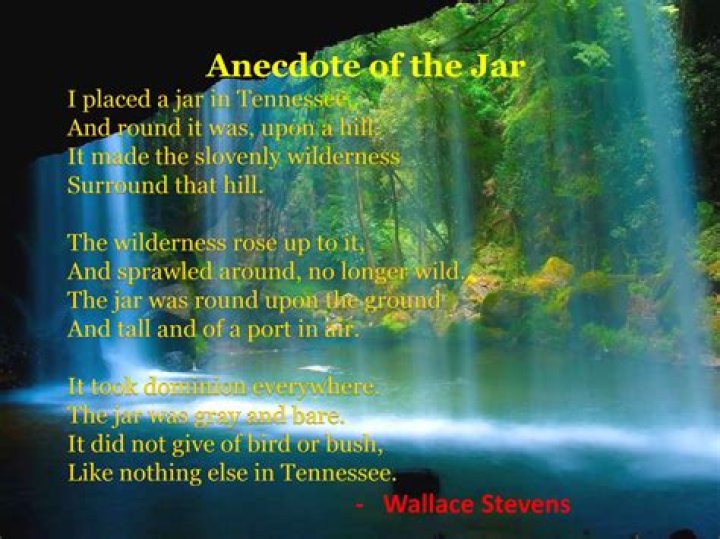 What is the meaning of Anecdote of the Jar by Wallace Stevens?