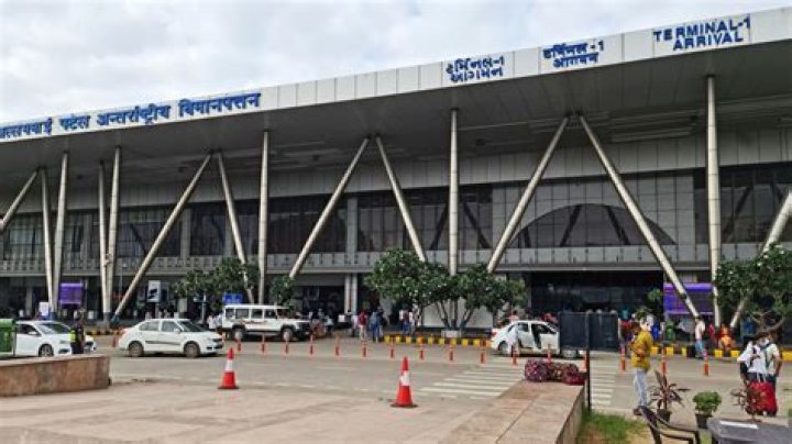 What is the name of the International Airport in Ahmedabad?