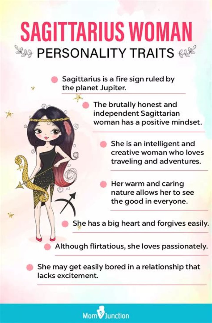 What is the personality of a Sagittarius female?