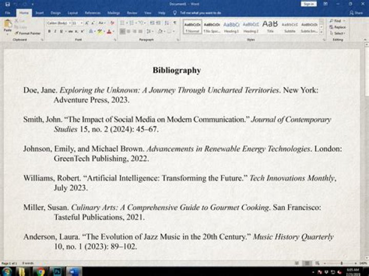 What is the proper format for a bibliography with websites?