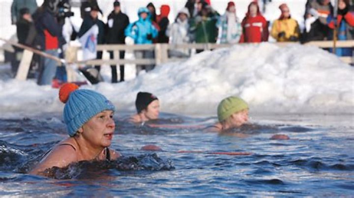 What is winter swimming called in Finnish?
