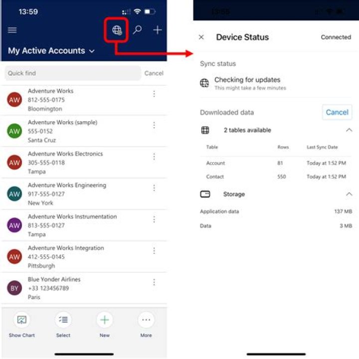 What mobile apps work with Sync?