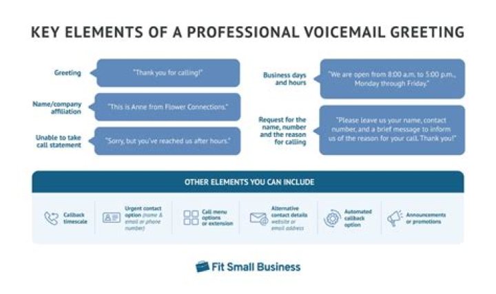 What should a professional voicemail say?