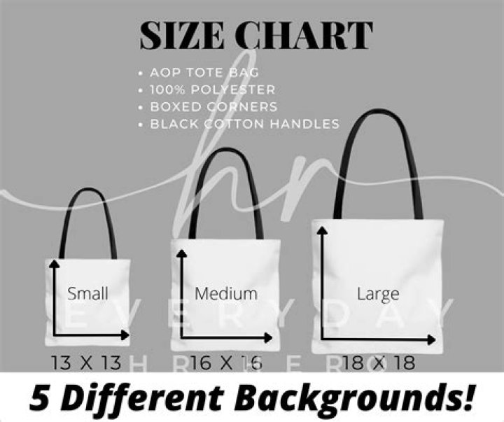 What size is a tote bag?