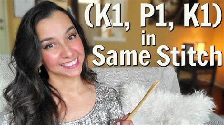 What stitch is k1 p1?