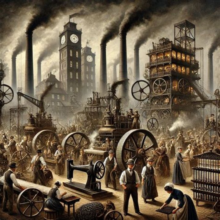 What symbolizes the Industrial Revolution?