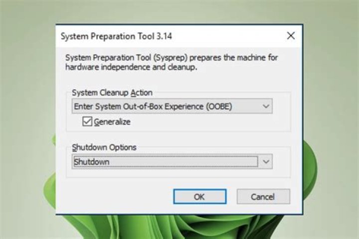 What Sysprep option should be used?