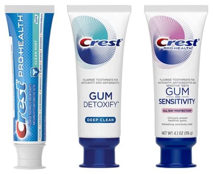 What toothpastes contain?