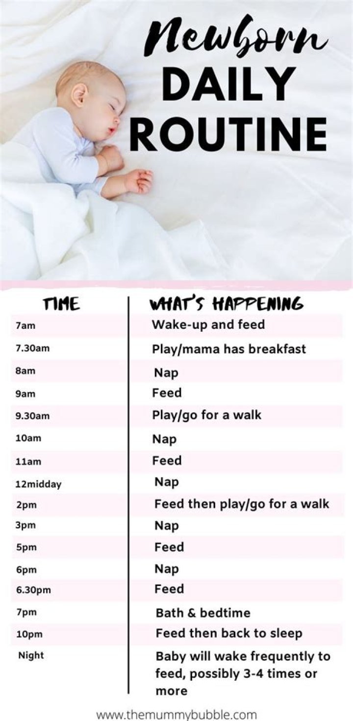 When should I start my baby on a daily routine?