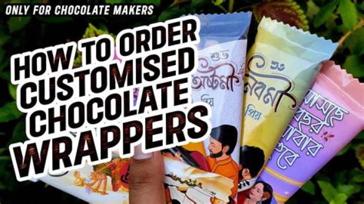When were chocolate wrappers invented?