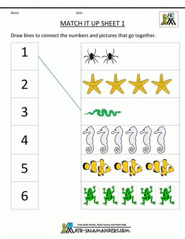 Where can I find free kindergarten worksheets?