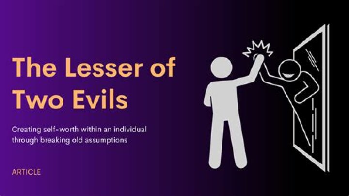 Where did the saying lesser of two evils come from?