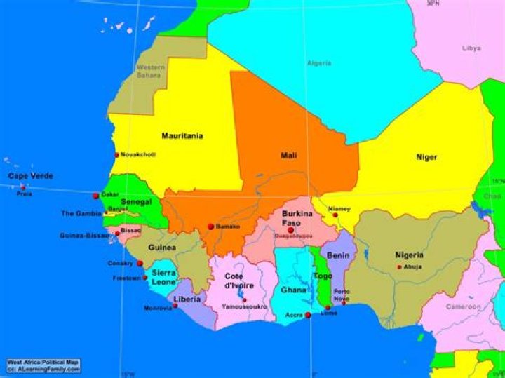 Where Togo is located in West Africa?