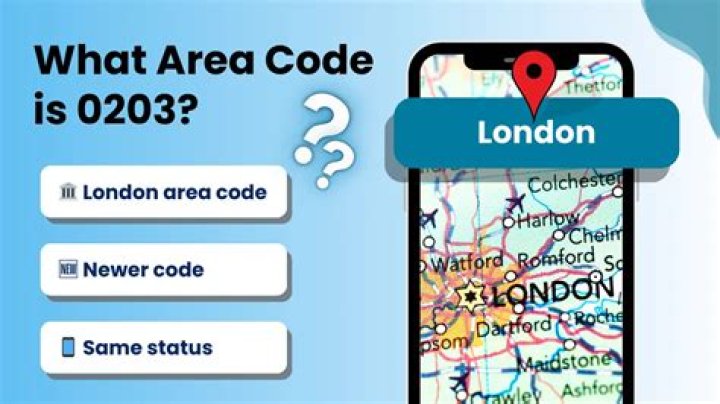 Which area code is 0203?