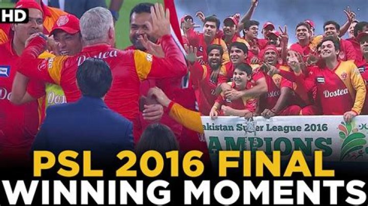 Who won PSL 2016 final?
