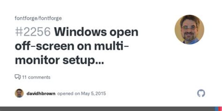Why do windows open off screen?