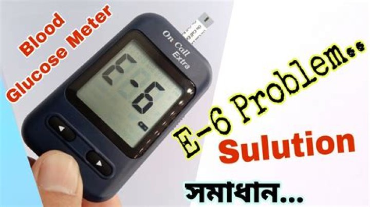 Why does my blood sugar meter keep saying error?