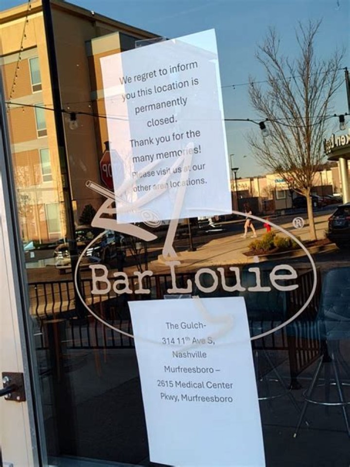 Why is Bar Louie closing?