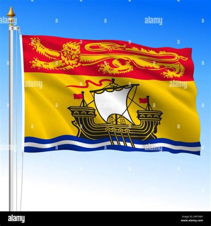 Why is there a lion on the New Brunswick flag?