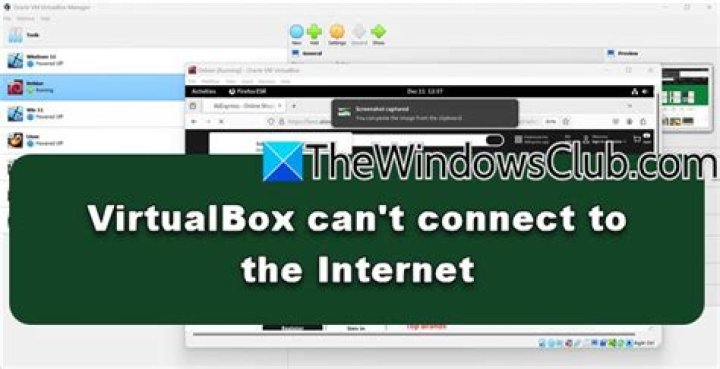 Why is VirtualBox not connecting to Internet?